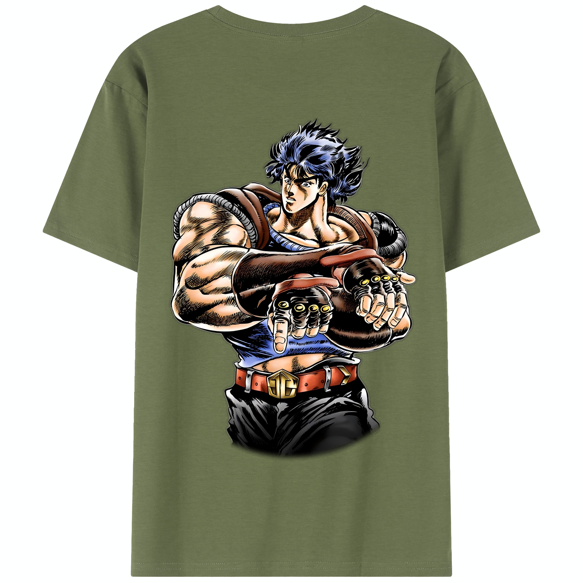 （画像用） ジョジョの奇妙な冒険 /ジョナサン?ジョースター JoJo's Bizarre Adventure Jonathan Joestar 綿100％半袖Tシャツ（背面プリント）